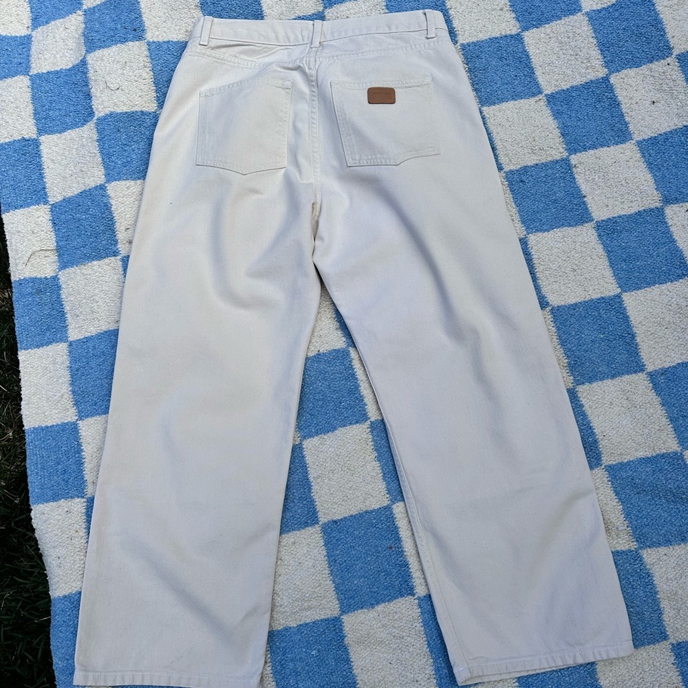 Rudy Jude Cream Two-Tone Patch front Jeans - Picture 3 of 6